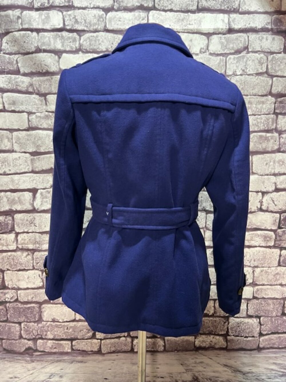 George Blue Long Sleeve Coat Size M - Picture 6 of 8